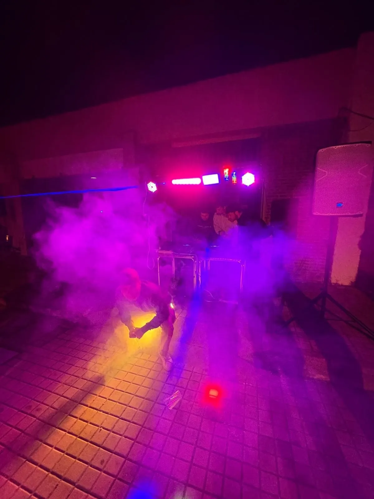 Cabina de Dj Ximo con iluminación led